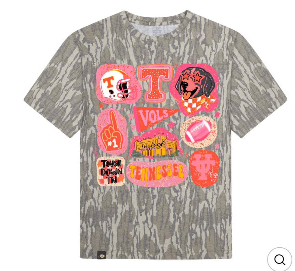 Mossy Oak Tennessee Vols Tailgate T- Shirt - PREORDER