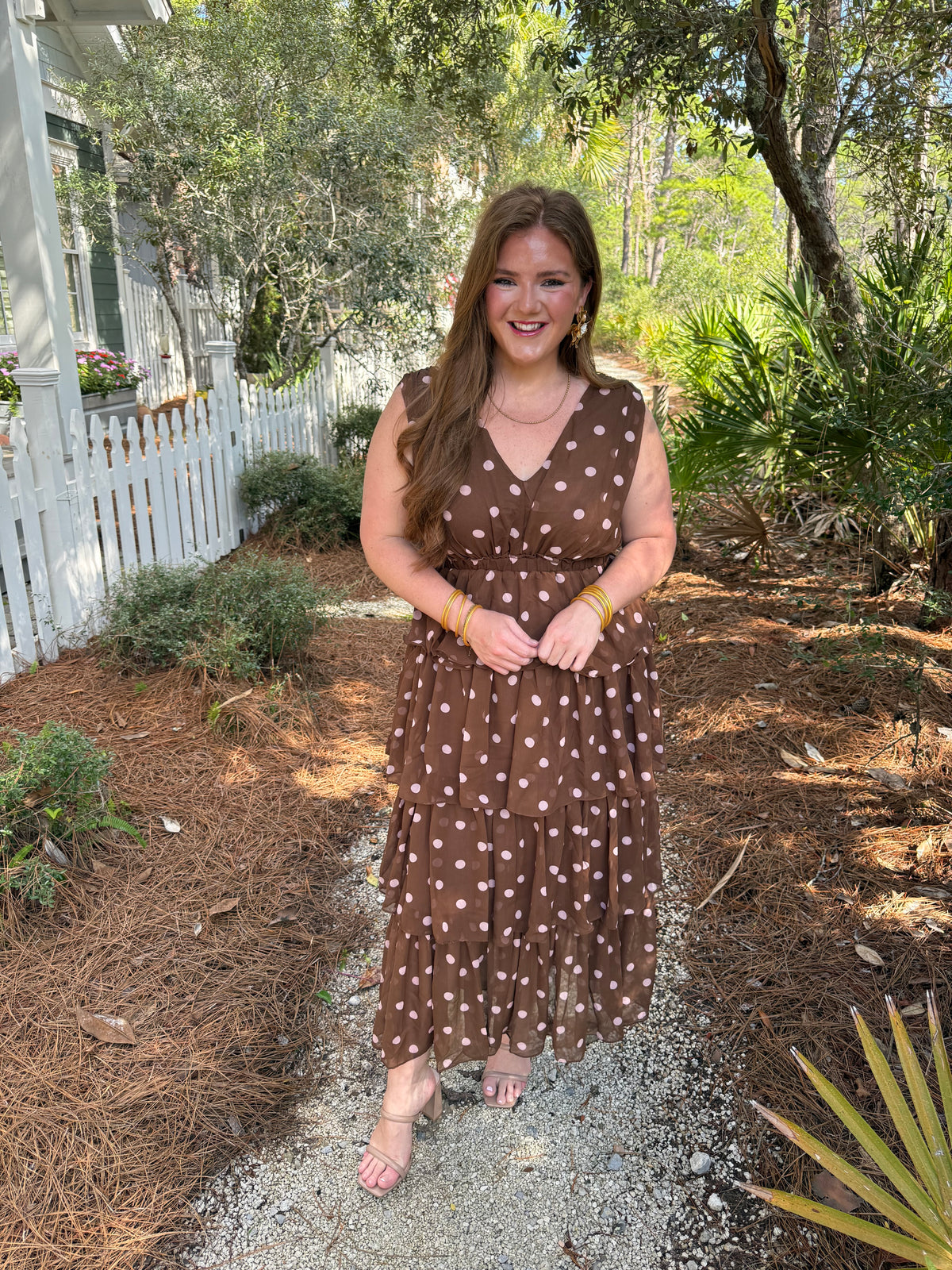 Polka Dot Princess Chiffon Dress