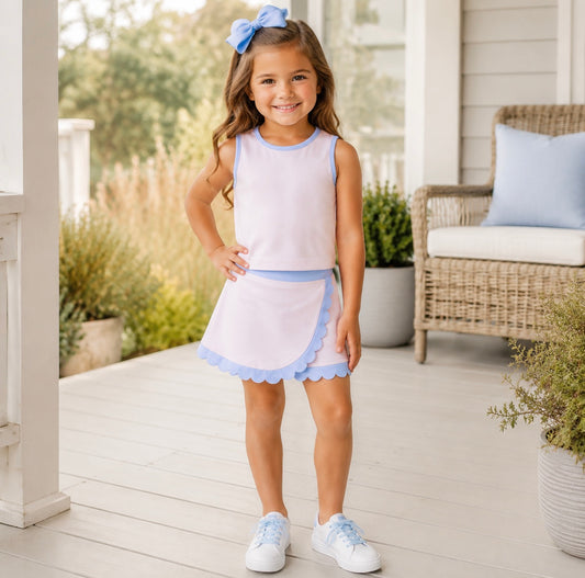 TODDLER CLOTHES PINK PRINT GIRL SUMMER YOGA SET