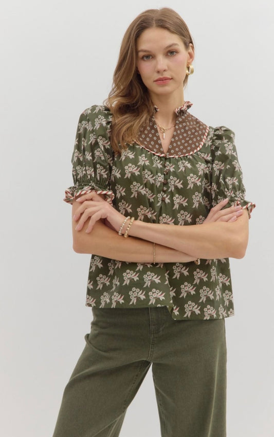 Olive Branch Top