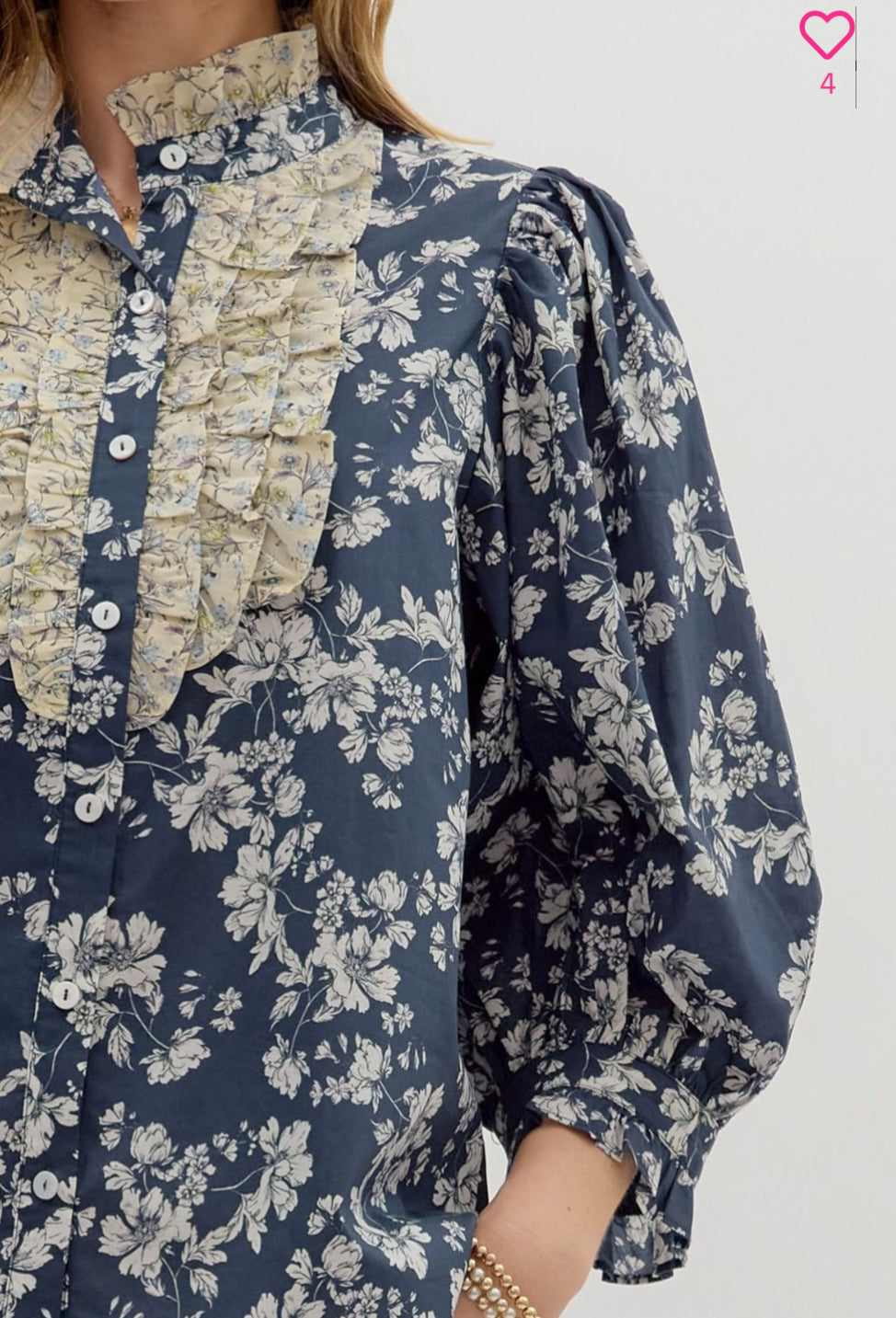 Midnight Bloom Top