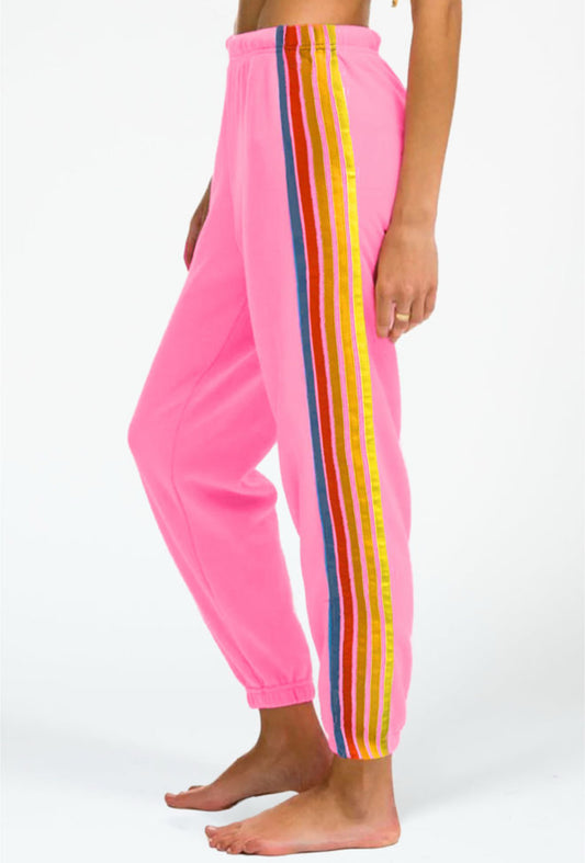 Pink Counting Rainbows High
Waist Sweatpants