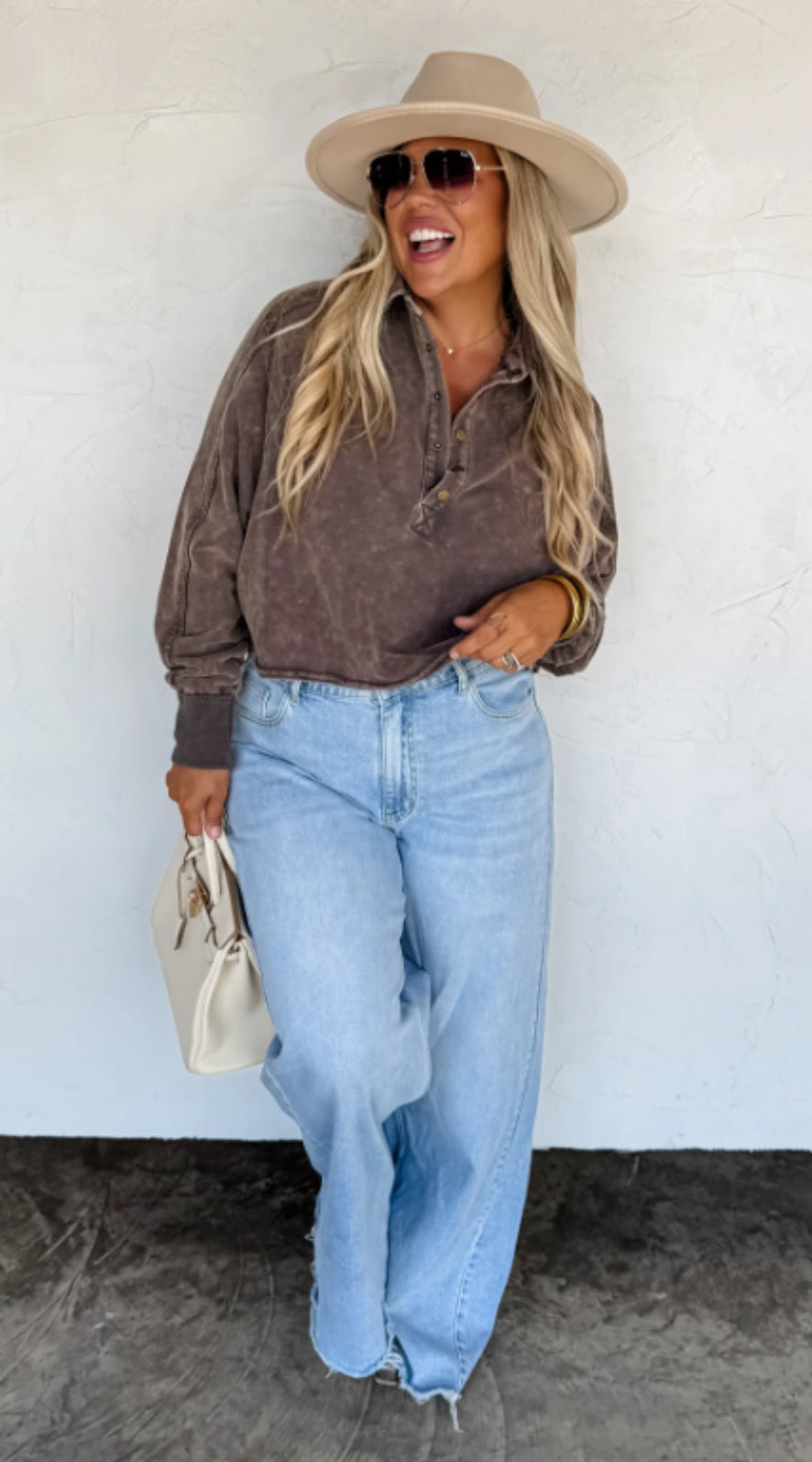 QUINCY WIDE LEG JEANS - PREORDER