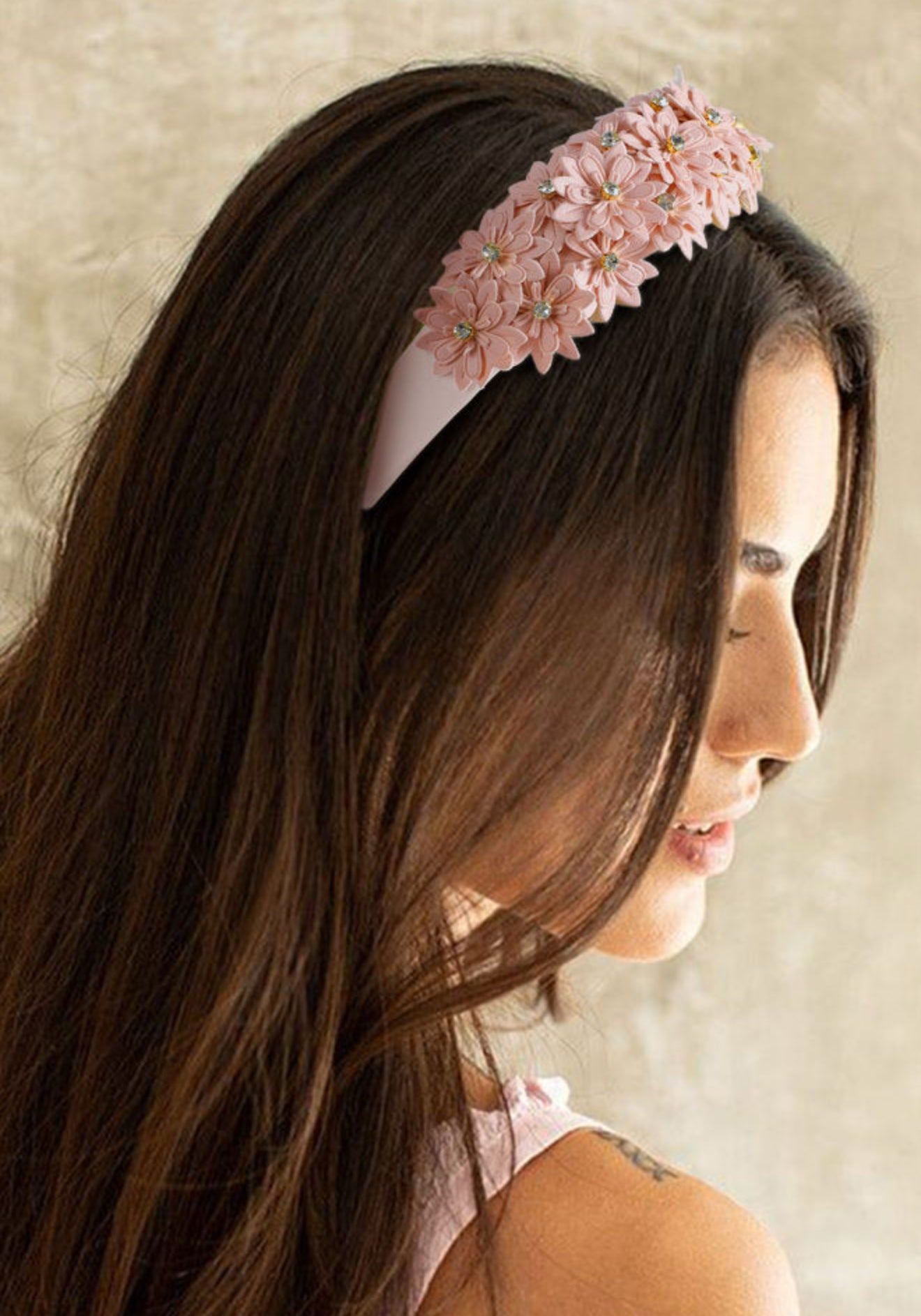 Pink Floral Headband