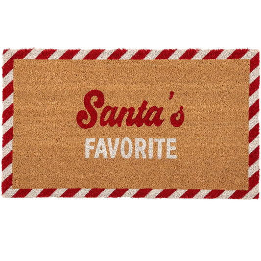 "Santa's Favorite" Holiday Doormat