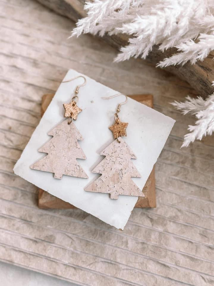 Christmas tree earrings