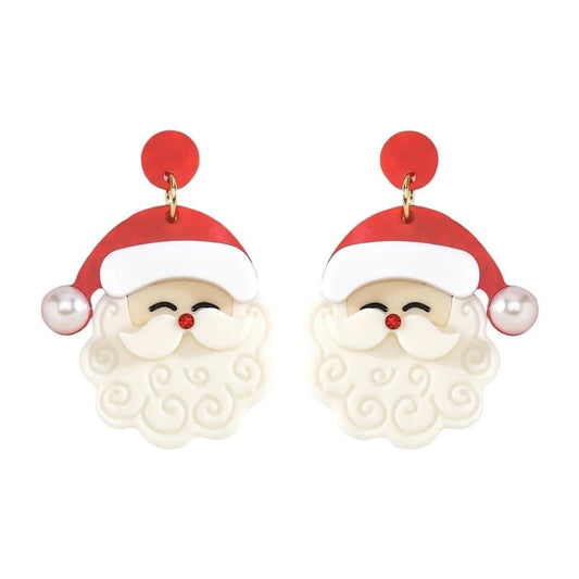 Red Santa Earrings