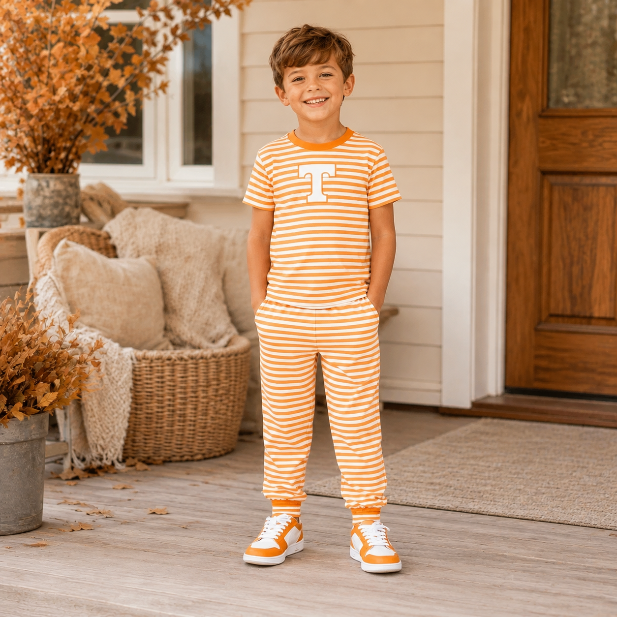 Boys Orange Stripe Vols Set - PREORDER