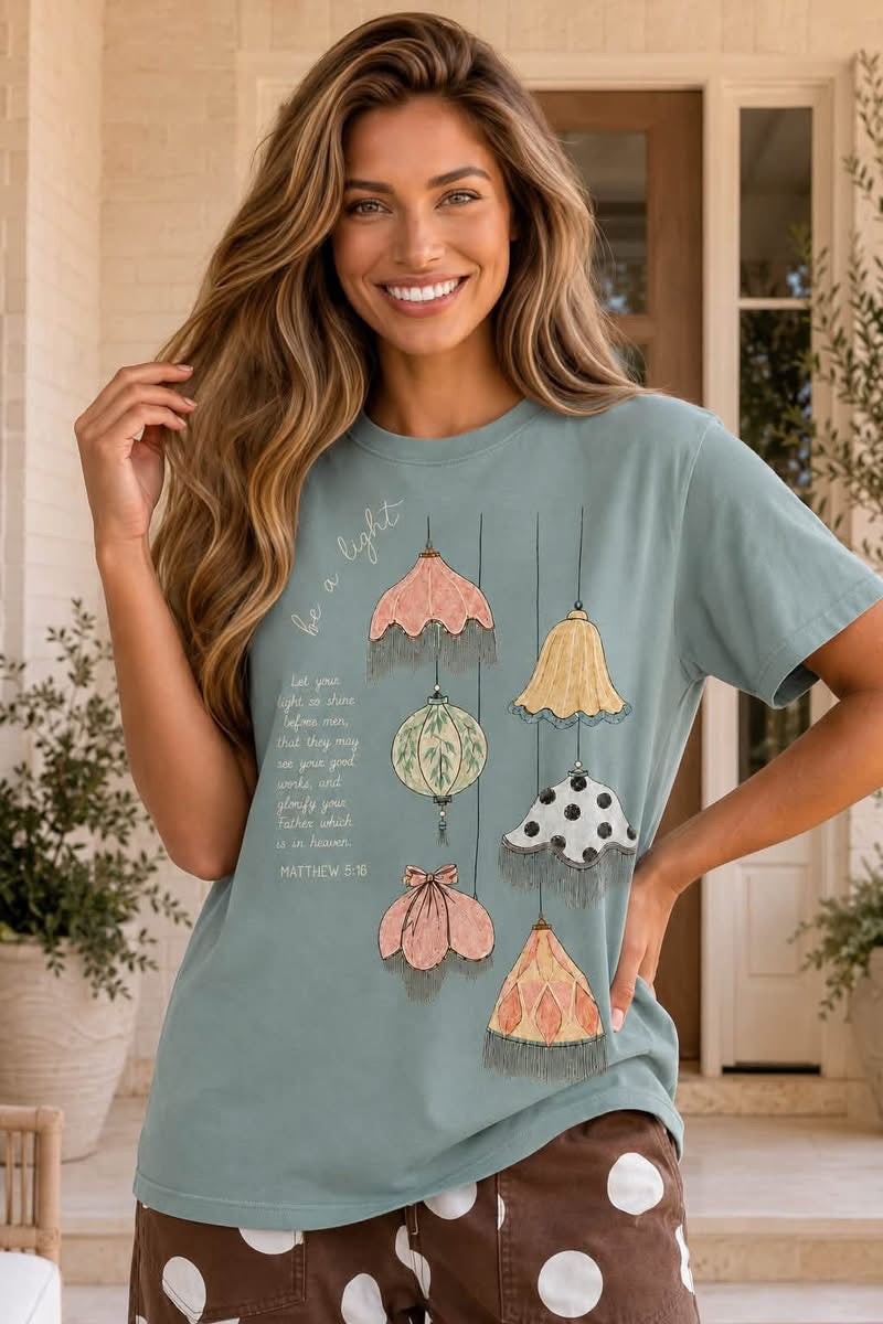 Women's Be A Light Comfort Colors T-Shirt - PREORDER