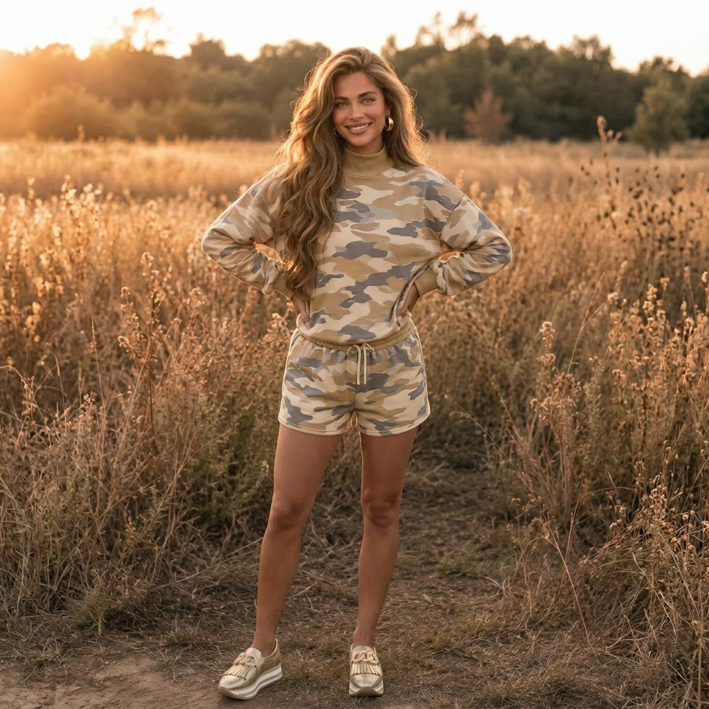 Camouflage Mock Short Set - PREORDER ETA EARLY SEPTEMBER