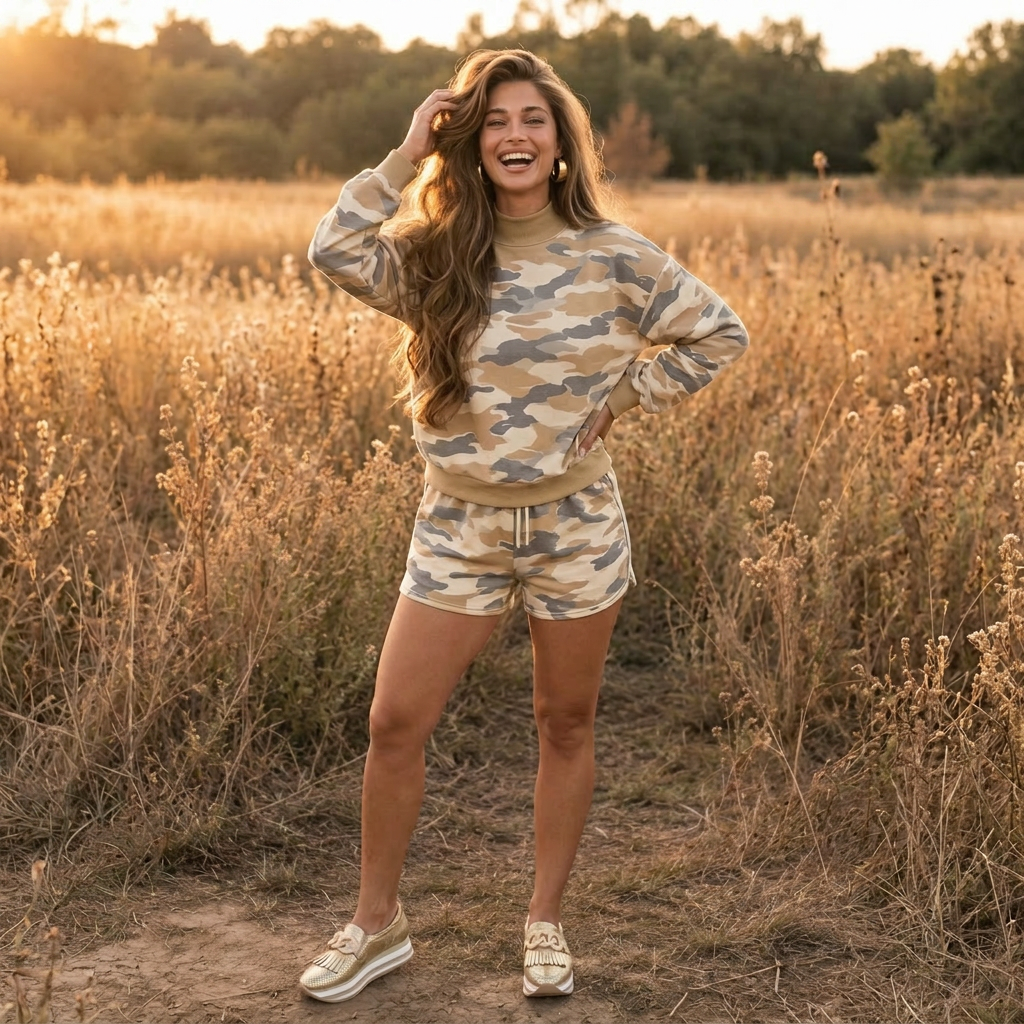 Camouflage Mock Short Set - PREORDER ETA EARLY SEPTEMBER