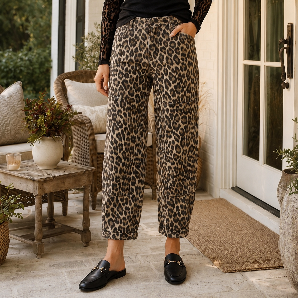 Everyday Leopard Jeans - PREORDER