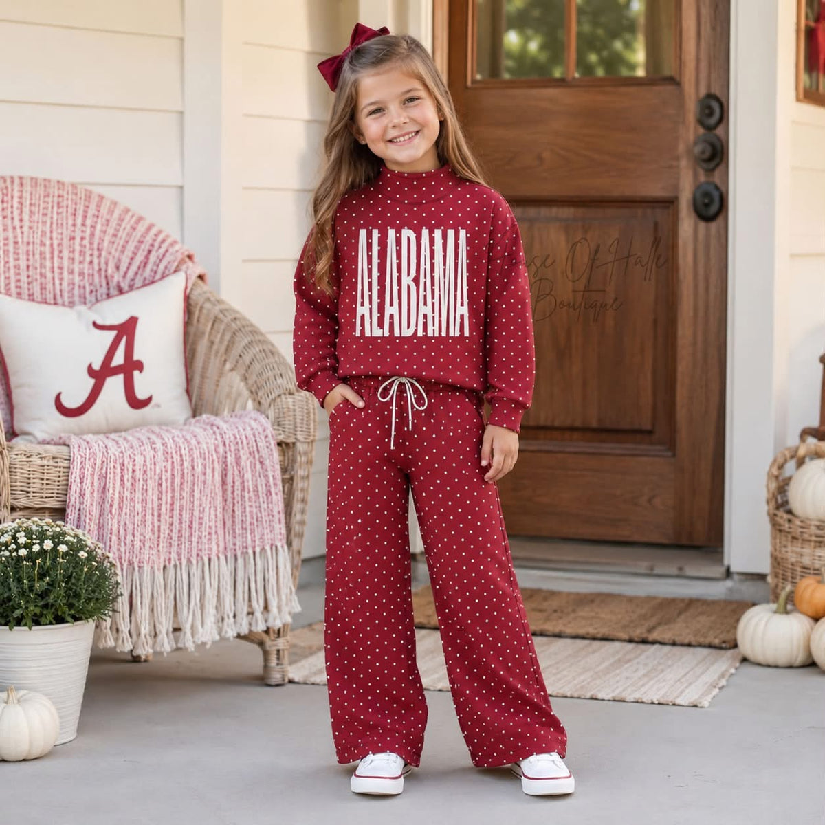 Girls Alabama Polka Dot Set - PREORDER