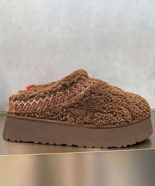 Sherpa Plush Thick Sole Slippers