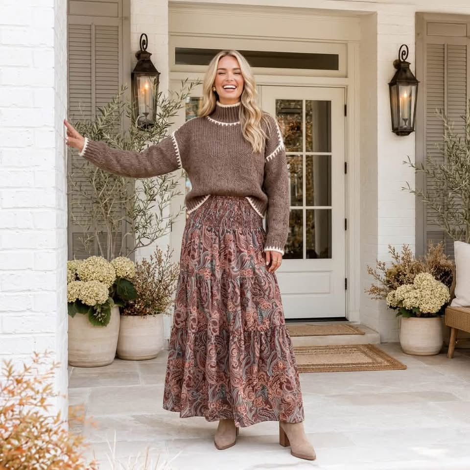 Willow Paisley Skirt - PREORDER