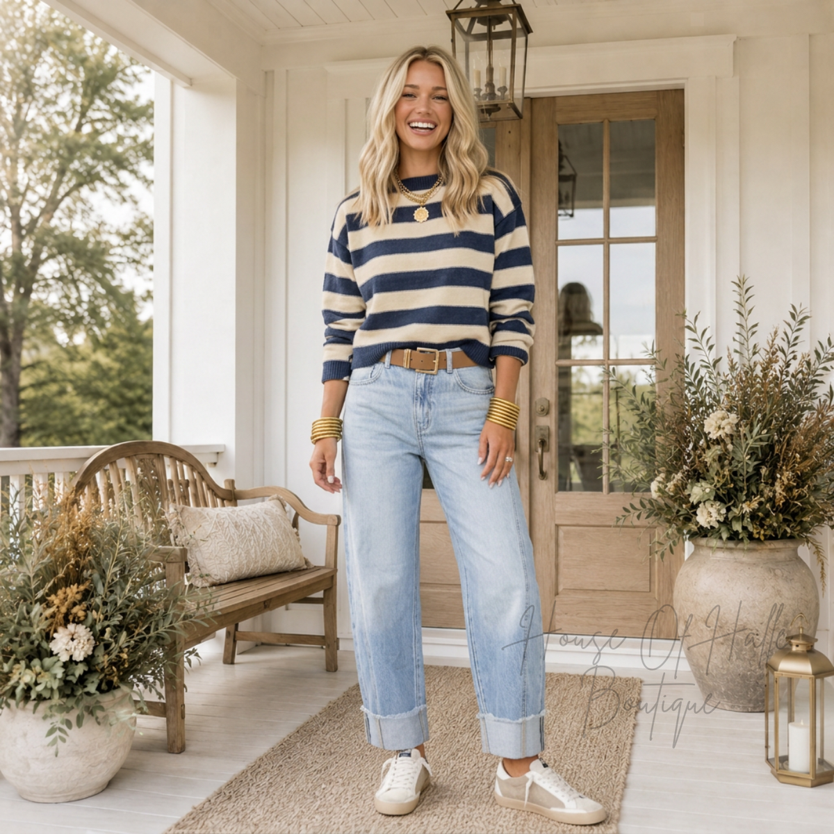 Sail Away Stripe Sweater - PREORDER
