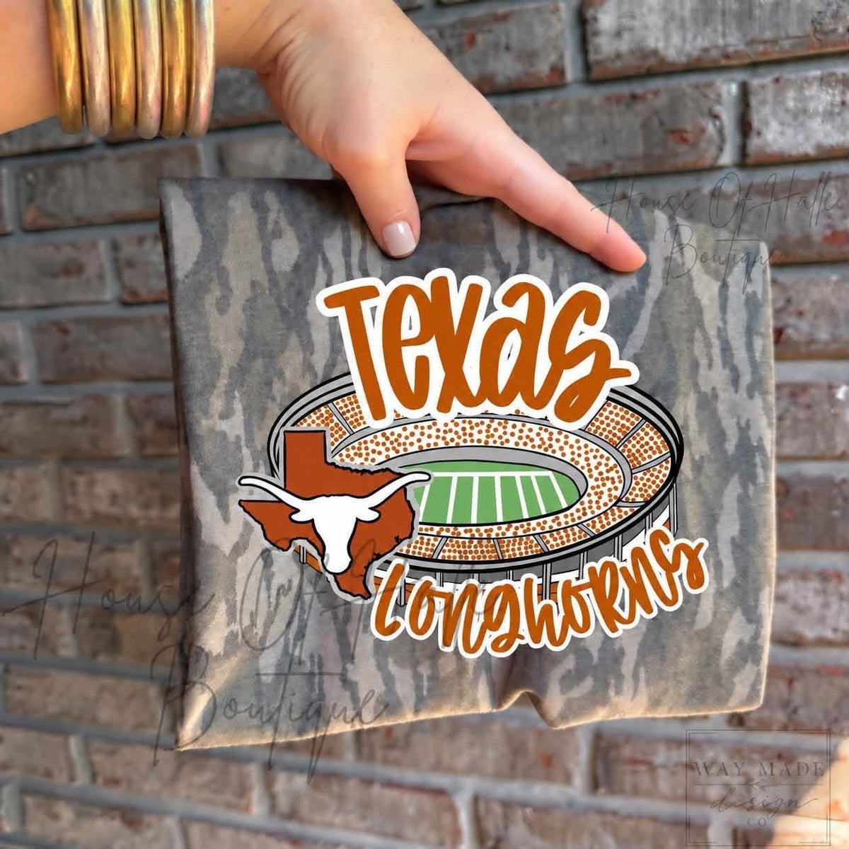 Mossy Oak Texas Longhorn Stadium T- Shirt - PREORDER