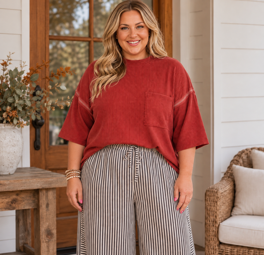 Curvy Autumn Amber Top - PREORDER