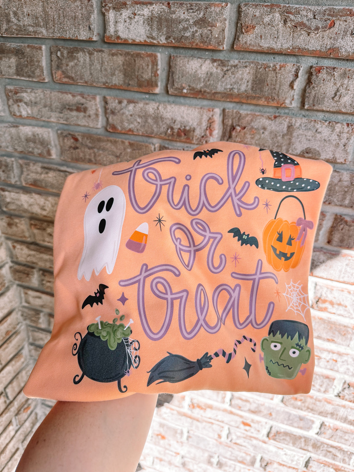 Peachy Keen Trick Or Treat Pullovert - PREORDER