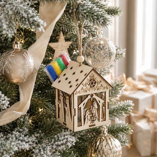 Mud Pie Light Up Nativity Ornament Activity Kit