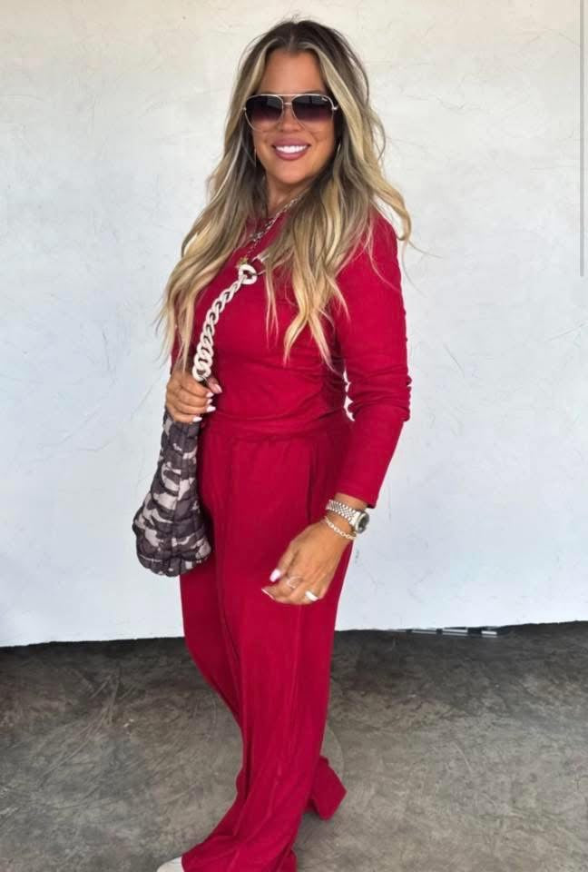 SUNDAY RIBBED LOUNGE SET