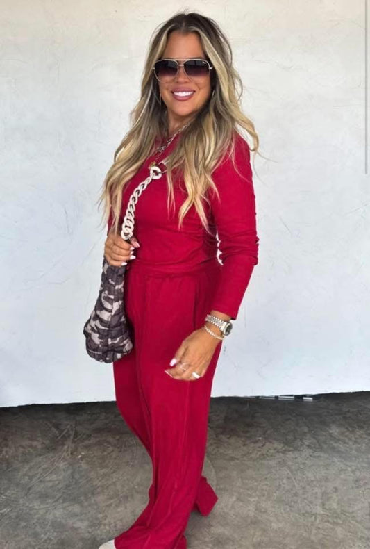 SUNDAY RIBBED LOUNGE SET