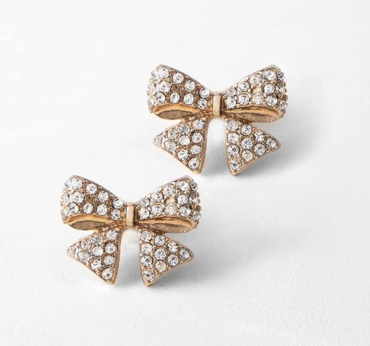 Bling Bow Studs