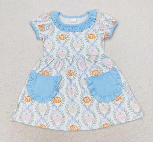 Girls Grandmillenial Pumpkin Dress - PREORDER