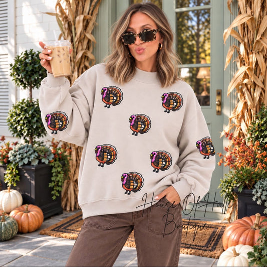 Cozy Gobble Mock Neck Sweatshirt - PREORDER