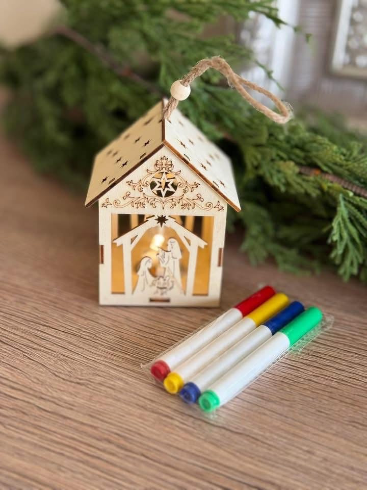 Mud Pie Light Up Nativity Ornament Activity Kit