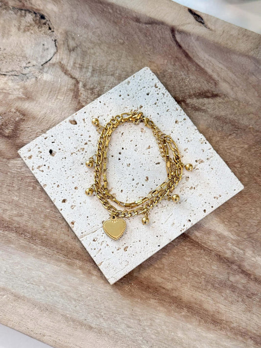 Gold Hart Bracelet