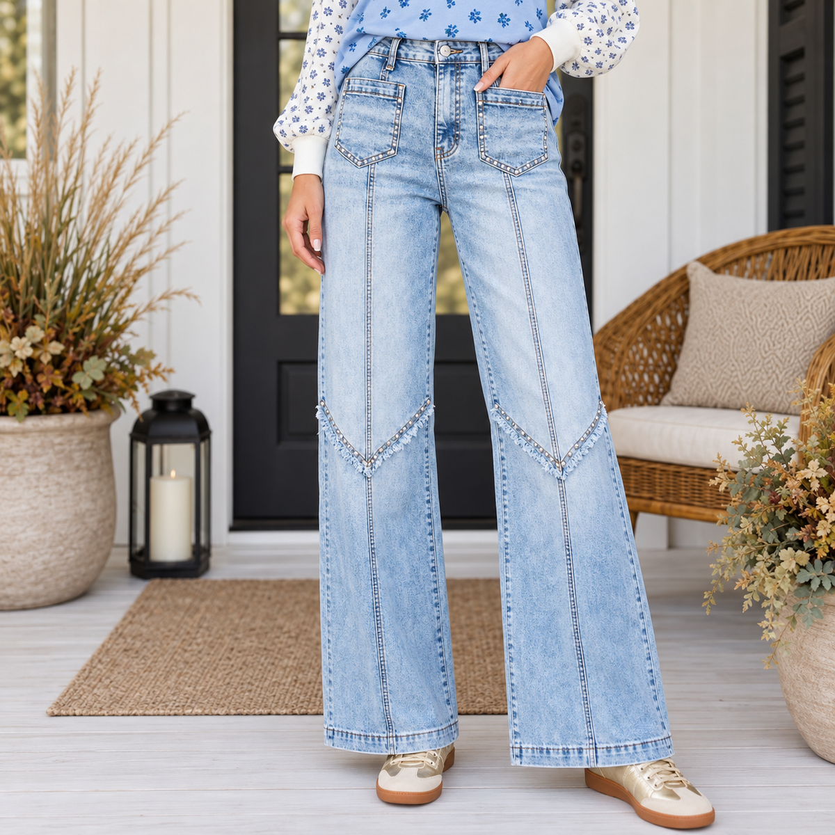 Bluebell Front Seam Jeans - PREORDER