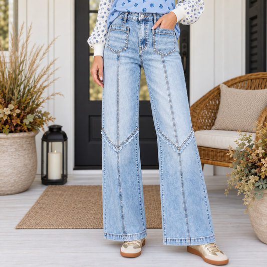 Bluebell Front Seam Jeans - PREORDER