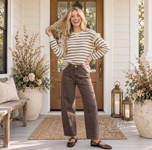 Sweetheart Stripe Pullover - PREORDER