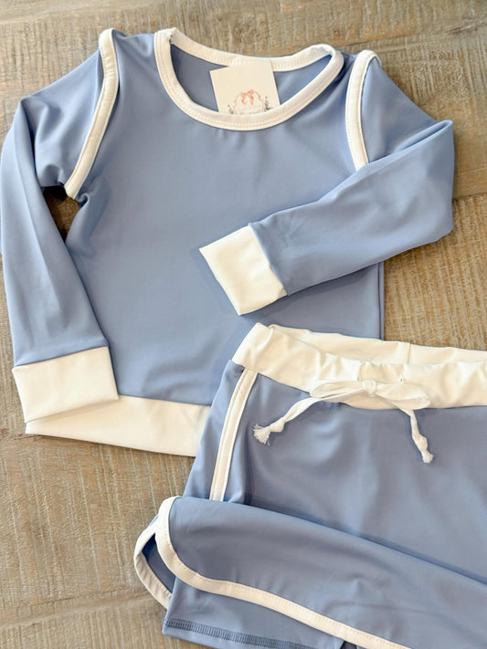 Girls Blue Athletic Skort Set - PREORDER