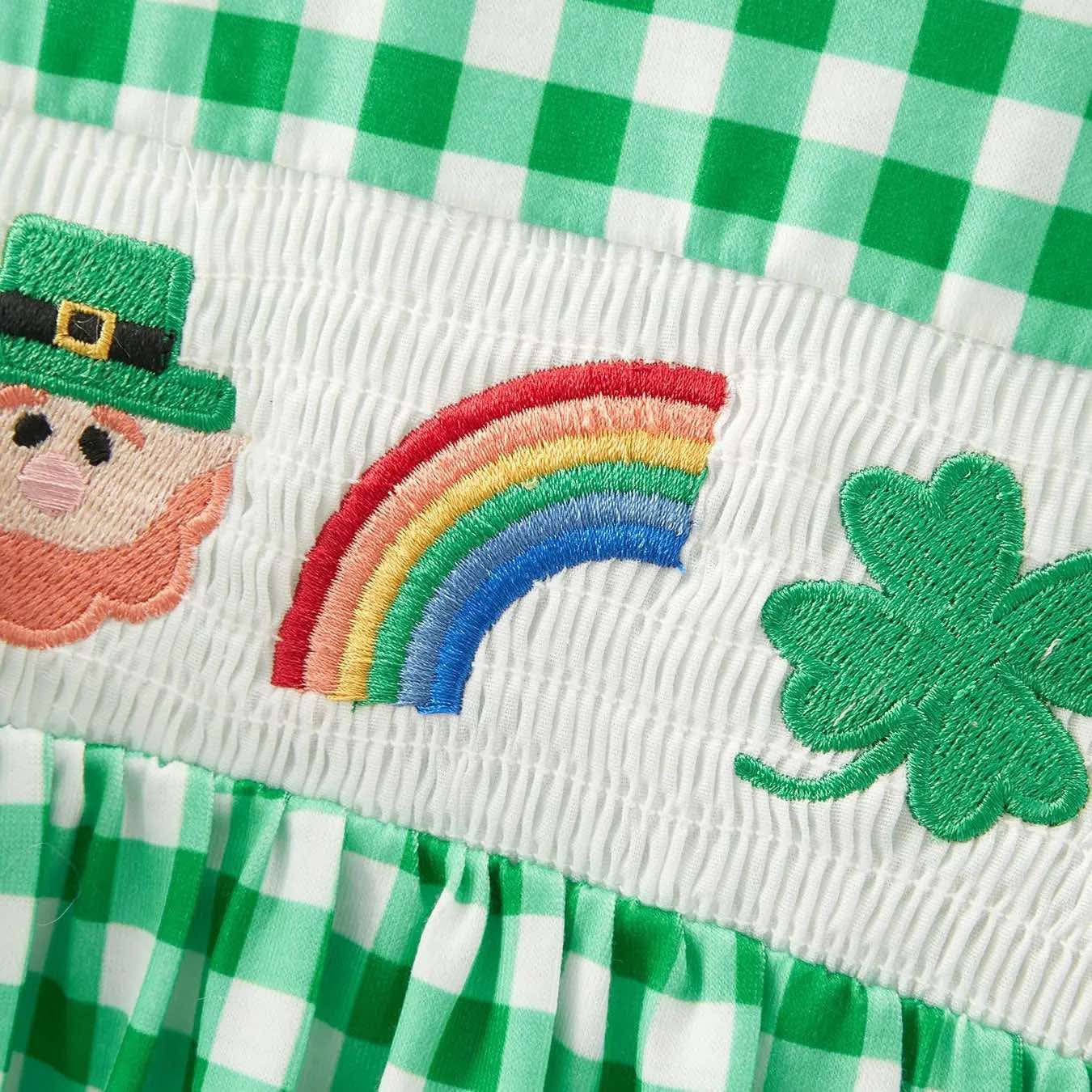 St. Patrick's Day Girls Smocking
Embroidery Dress PREORDER