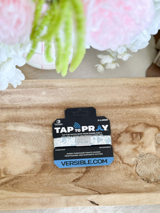 Tap To Pray® Wristband – River Rock Camo - Aspen - PREORDER