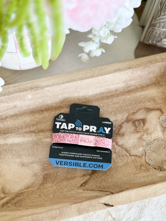 Tap To Pray™ Wristbands - Pink Leopard