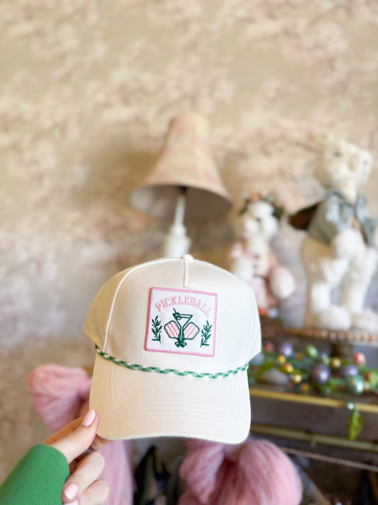 Pickleball Drink Embroidery Patch Trucker Hat