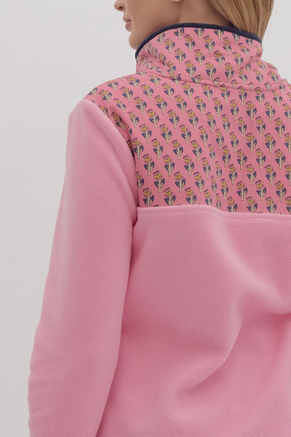 Watch Me Bloom Pullover- Pink