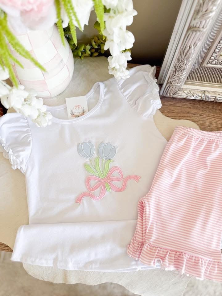 Girls Tulip Bow Set
