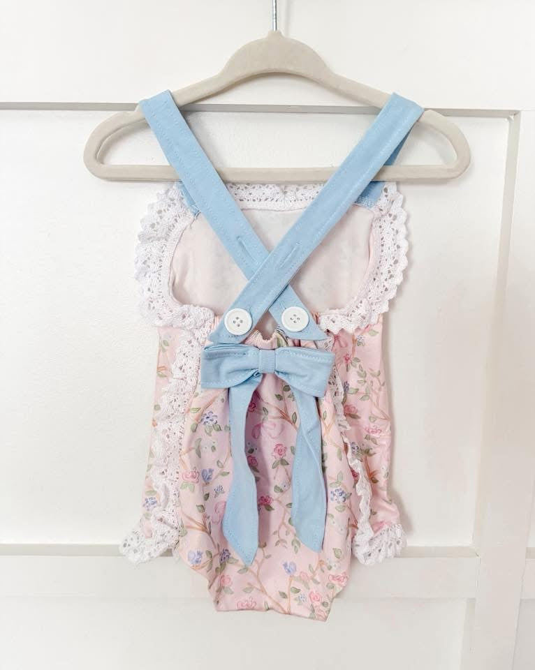 Girls Floral Lace Detail Bubble - PREORDER