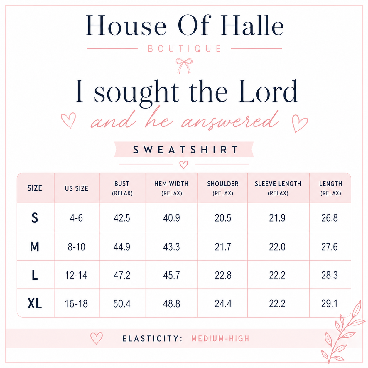 Coffee Polka Dot I Sought The Lord Casual Pullover Sweatshirt - PREORDER