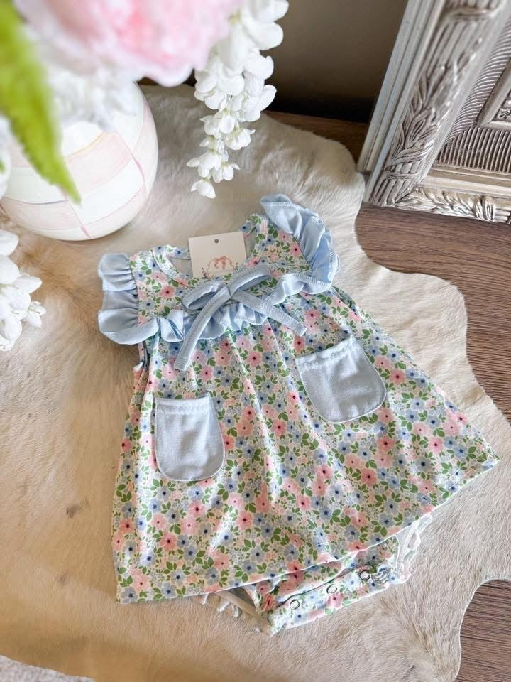 Floral Onesie Dress - PREORDER