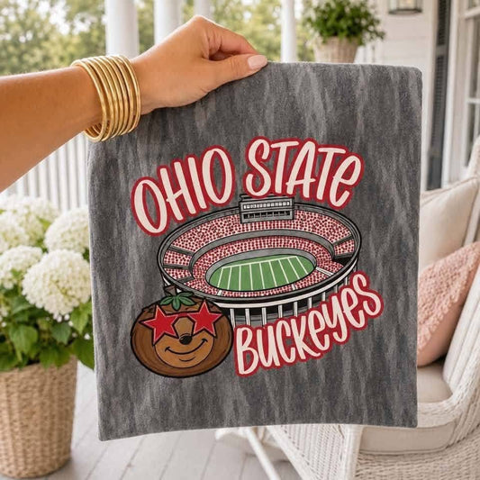 Mossy Oak OH Buckeyes Stadium Tee - PREORDER