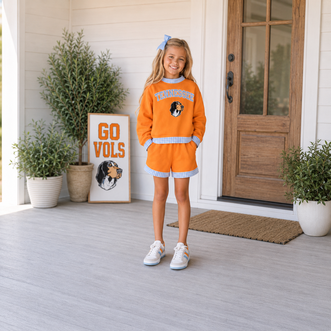 Girls TN Vols Orange & Blue Mock Set- PREORDER