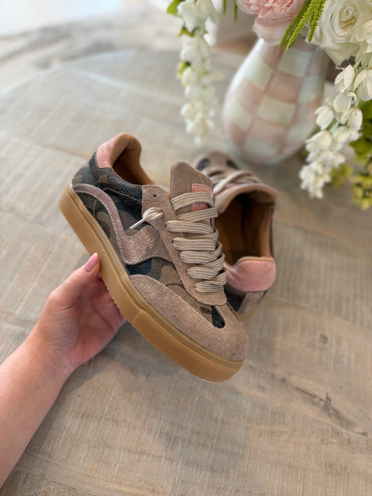 Made To Order -Novalis - Army Pewter - Cow Leather Sneakers - PREORDER