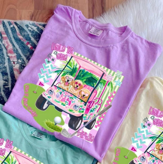 Caddy Dog T Shirt