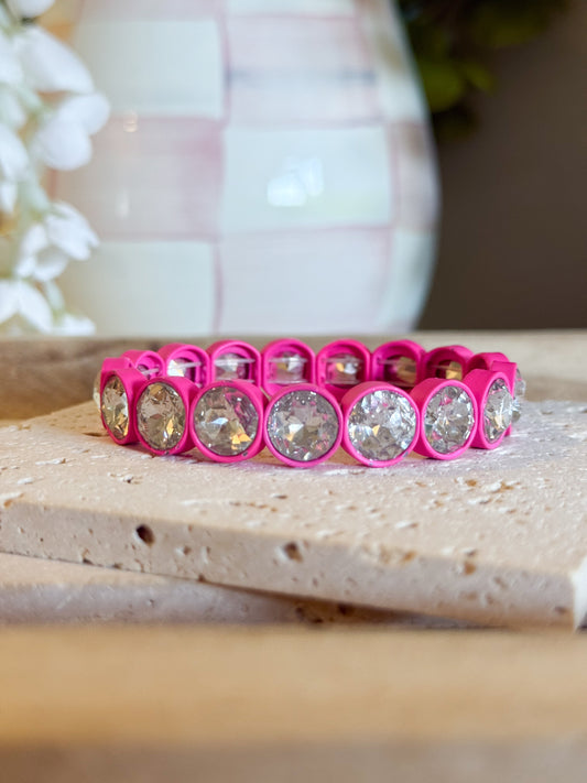 Hot Pink Dazzle Bracelet * Scratched
