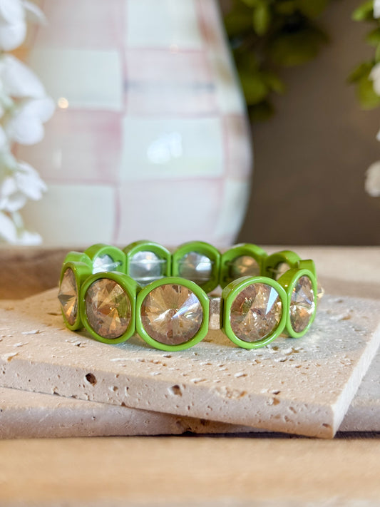 Lime Green Dazzle Bracelet